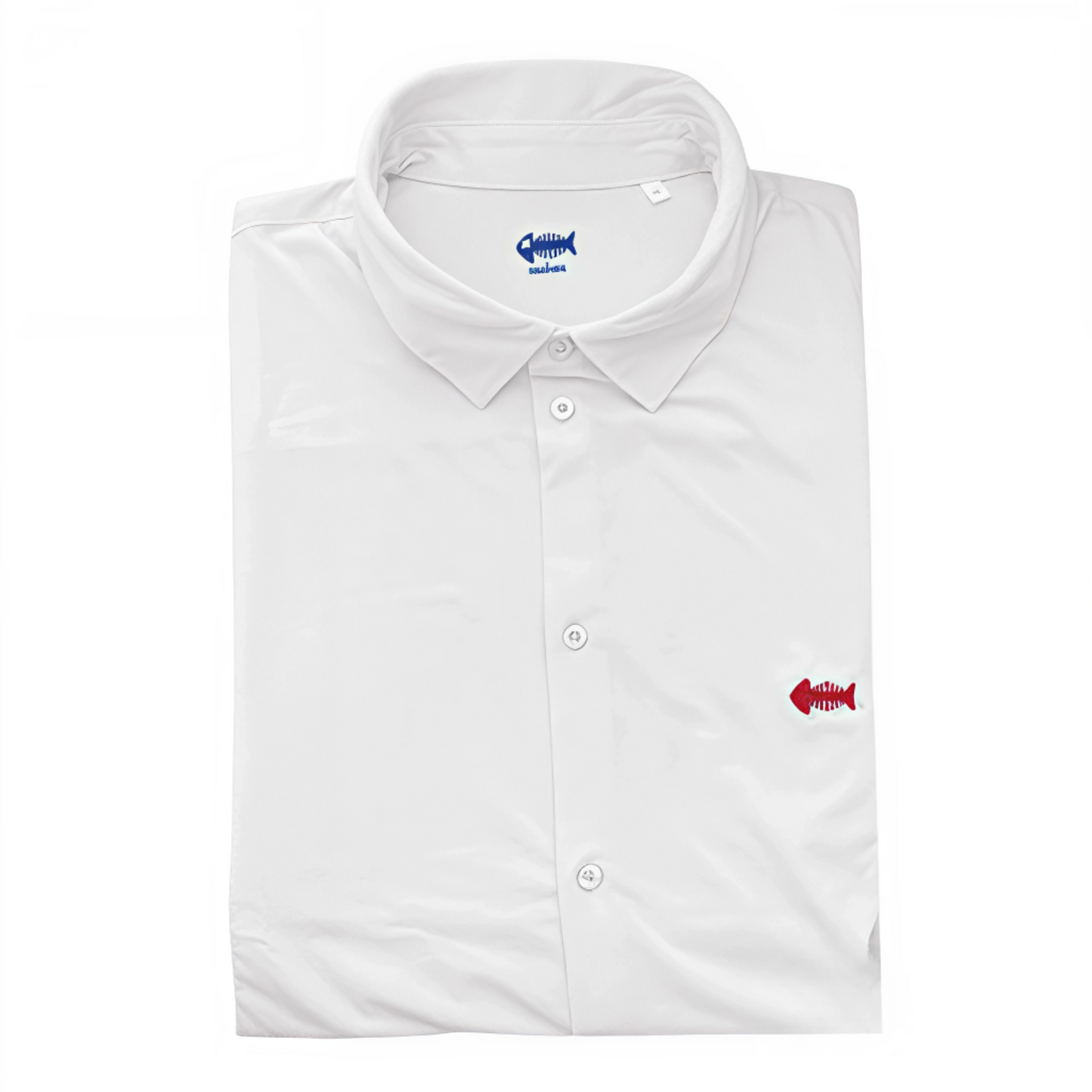 Camisa blanca (bordado rojo)