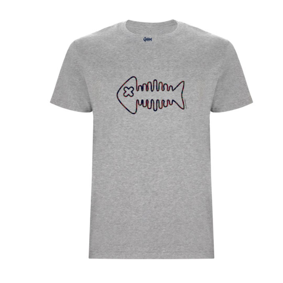 Camiseta gris Contorno escocés