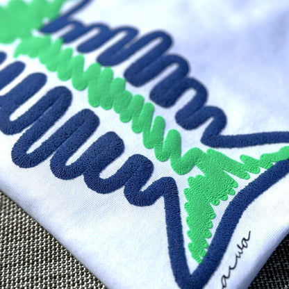 Camiseta Blanca Raya