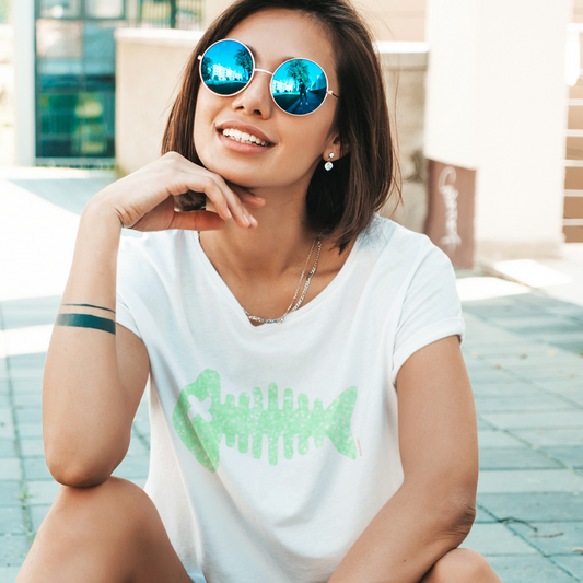 Chica glitter Verde fluor